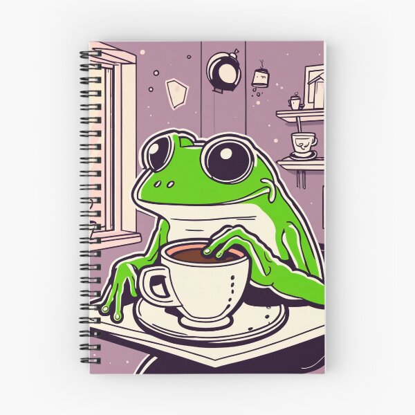 Item preview, Frog drinking coffee comfort designed and sold by Renlexd.