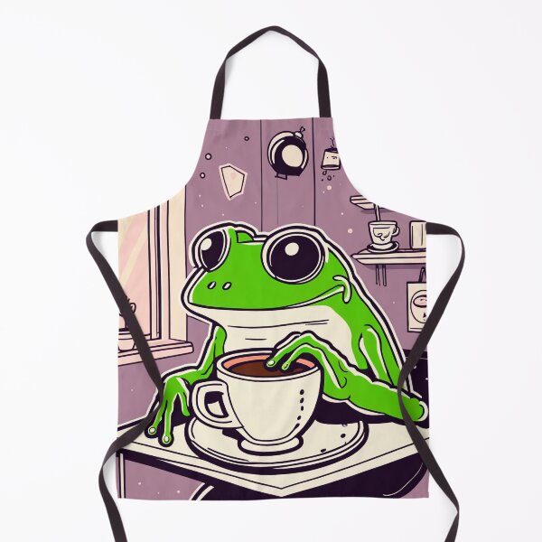 Item preview, Frog drinking coffee comfort designed and sold by Renlexd.