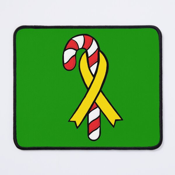 Item preview, Candy Cane Awareness Ribbon (yellow) designed and sold by CaitlynConnor.