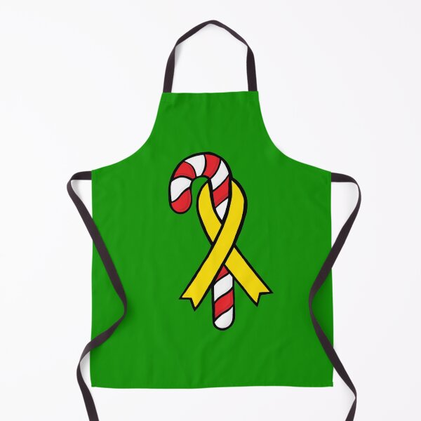 Item preview, Candy Cane Awareness Ribbon (yellow) designed and sold by Chronic Illness Awareness Shop.