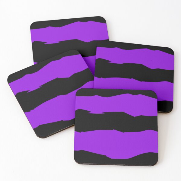 Item preview, Thick Jagged Black and Purple Horizontal Stripe Pattern designed and sold by TheRulerofEarth.