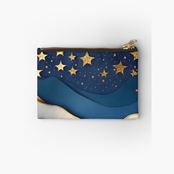 Item preview, Stars, Star, Night, Midnight, Starry, Landscape, Gold, Layered Paper, Paper Cut, Blue, Dark Blue, Dream designed and sold by Golden-Feathers.