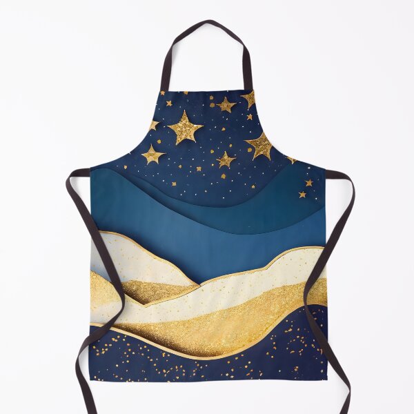 Item preview, Stars, Star, Night, Midnight, Starry, Landscape, Gold, Layered Paper, Paper Cut, Blue, Dark Blue, Dream designed and sold by Golden-Feathers.