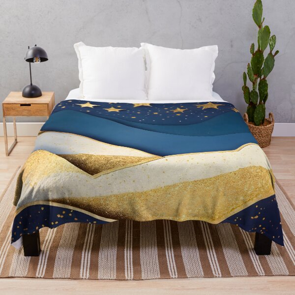 Item preview, Stars, Star, Night, Midnight, Starry, Landscape, Gold, Layered Paper, Paper Cut, Blue, Dark Blue, Dream designed and sold by Golden-Feathers.