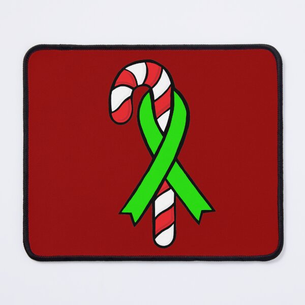 Item preview, Candy Cane Awareness Ribbon (Green) designed and sold by Chronic Illness Awareness Shop.