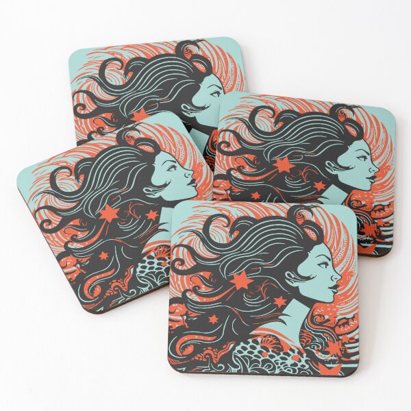 Item preview, Retro Mermaid designed and sold by Texterns.