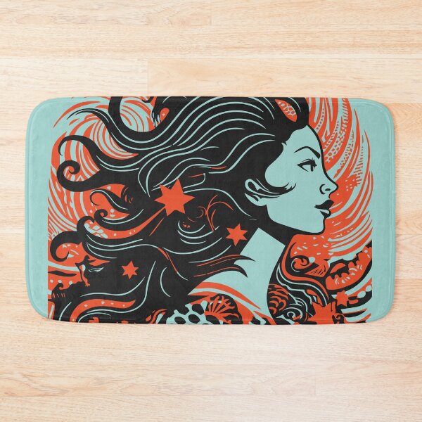 Item preview, Retro Mermaid designed and sold by Texterns.