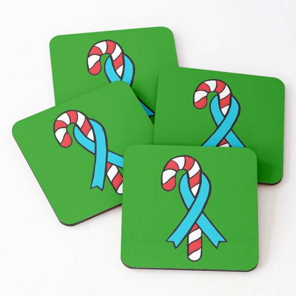 Item preview, Candy Cane Awareness Ribbon (light blue) designed and sold by CaitlynConnor.