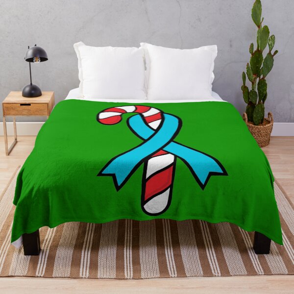 Item preview, Candy Cane Awareness Ribbon (light blue) designed and sold by CaitlynConnor.