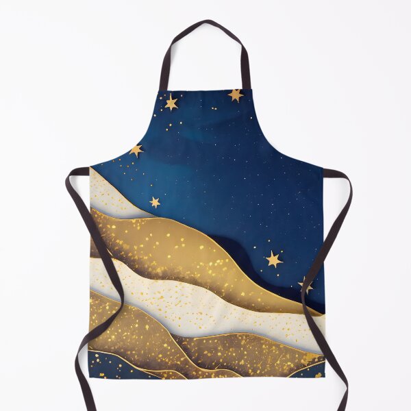 Item preview, Stars, Star, Night, Midnight, Starry, Landscape, Gold, Layered Paper, Paper Cut, Blue, Dark Blue, Dream designed and sold by Golden-Feathers.