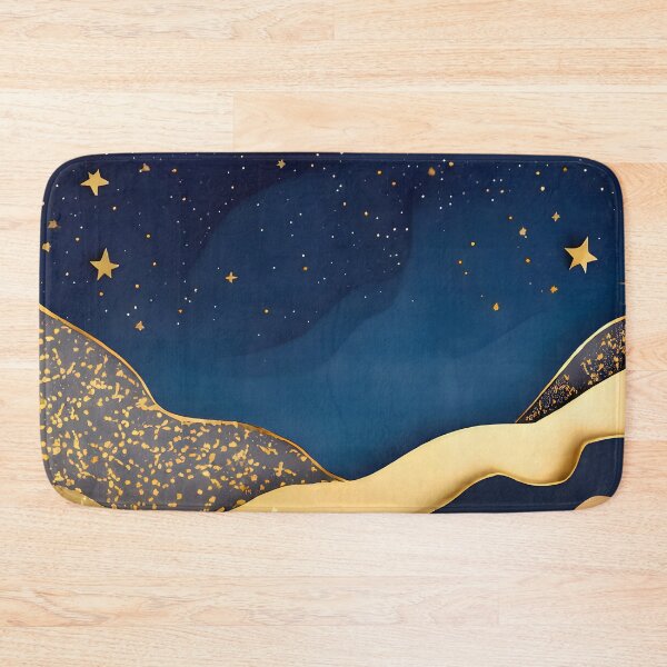 Item preview, Stars, Star, Night, Midnight, Starry, Landscape, Gold, Layered Paper, Paper Cut, Blue, Dark Blue, Dream designed and sold by Golden-Feathers.