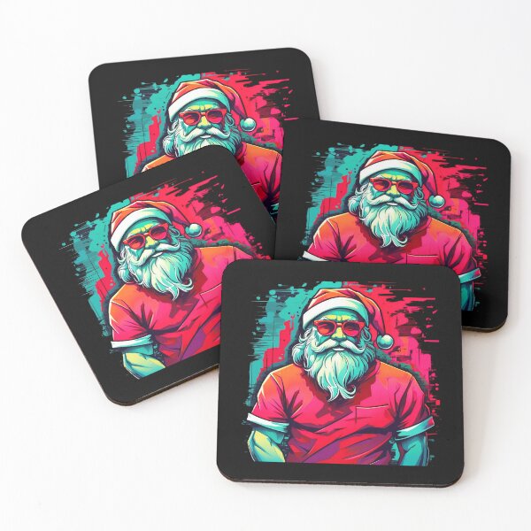 Item preview, Vibrant Santa Delight: A Colorful Christmas Day Celebration designed and sold by WantStore.