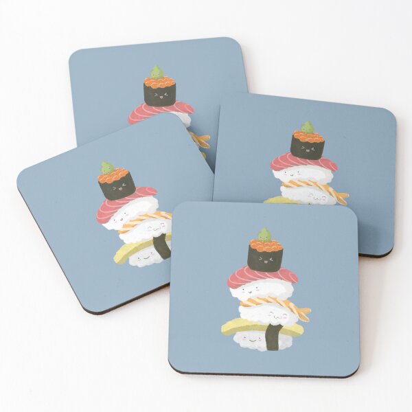 Item preview, Sushi and nigiri stack with wasabi on top designed and sold by blueyorkie.