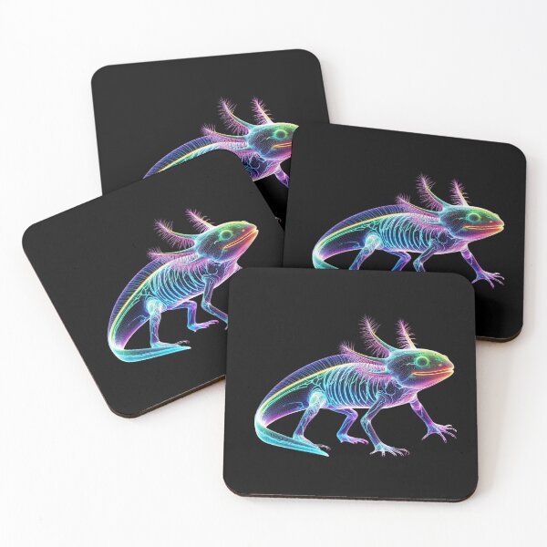 Item preview, Atomic Radiated Axolotl - Glowing Neon designed and sold by HausKatz.