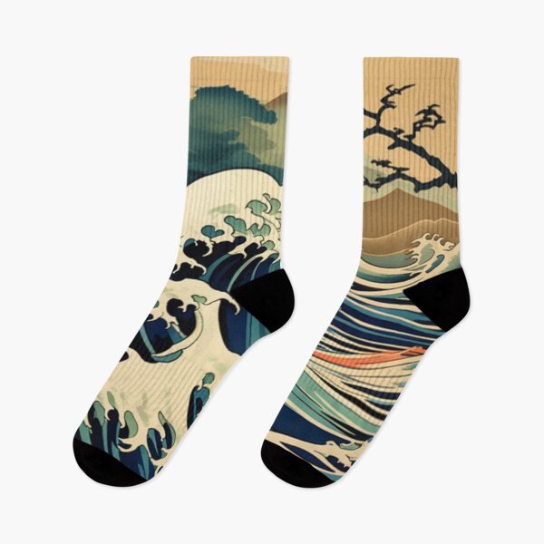 Item preview, Seigaiha Serenity: Japanese Waves in Watercolor designed and sold by RipollDesigns.