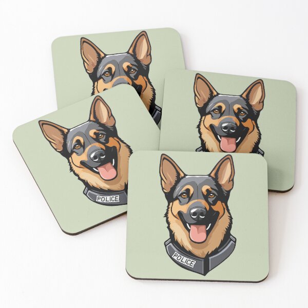Item preview, Perro policía Pastor alemán designed and sold by StickerLab4.