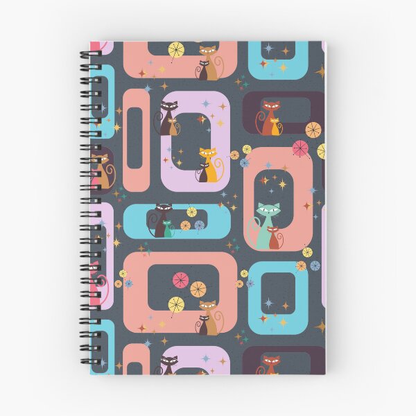 Item preview,  Mid-century cats pattern 1 designed and sold by Nupitz.