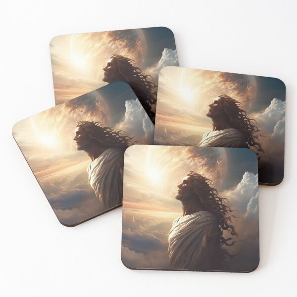 Item preview, Faith Based Artwork Religious Art Christian Beliefs Meeting Jesus Heaven A500-8 designed and sold by MPCFICTION.