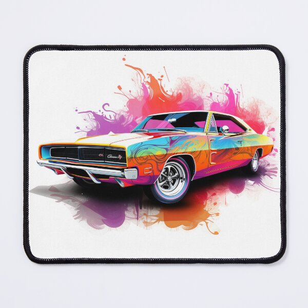 Item preview, 1969 Charger Classic Car Digital Doodle Print designed and sold by StefNomadLife.