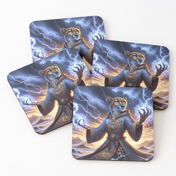 Item preview, Lightning Cheetah Wizard designed and sold by Zestpond.