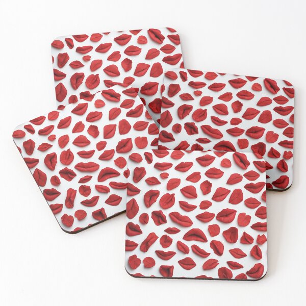 Item preview, Red Lipstick pattern for woman fashion in white background designed and sold by Carlos Gudino.