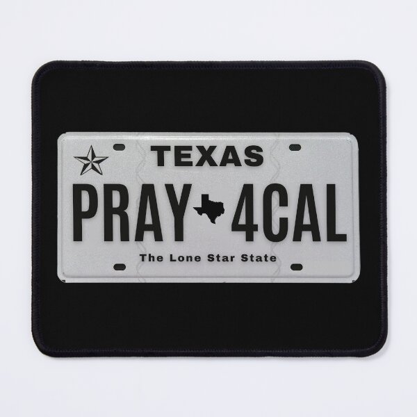 Item preview, Pray for California Texas Vanity Plate designed and sold by GFamilyC.