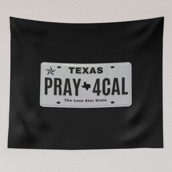 Item preview, Pray for California Texas Vanity Plate designed and sold by GFamilyC.