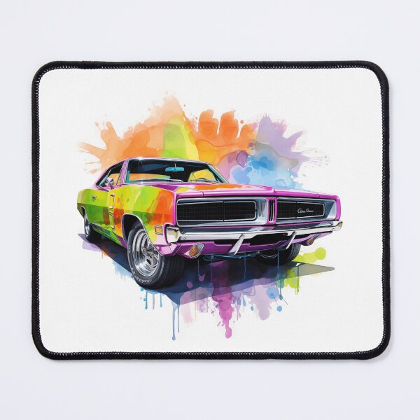 Item preview, 1969 Charger Classic Car Watercolor Print designed and sold by StefNomadLife.