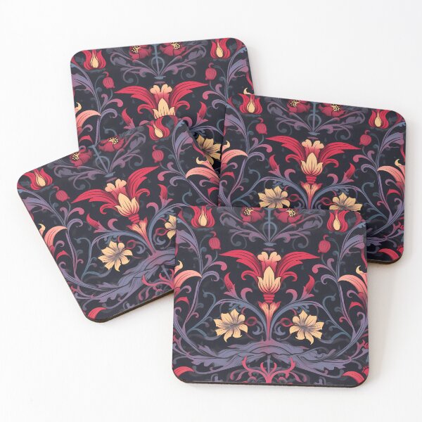 Item preview, Whimsical botanical Goth Damask designed and sold by tracydixon.
