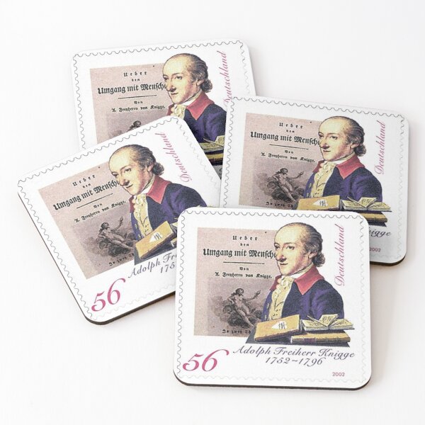 Item preview, Stamp 250th birthday of Adolph Freiherr Knigge designed and sold by HeraldryCabinet.