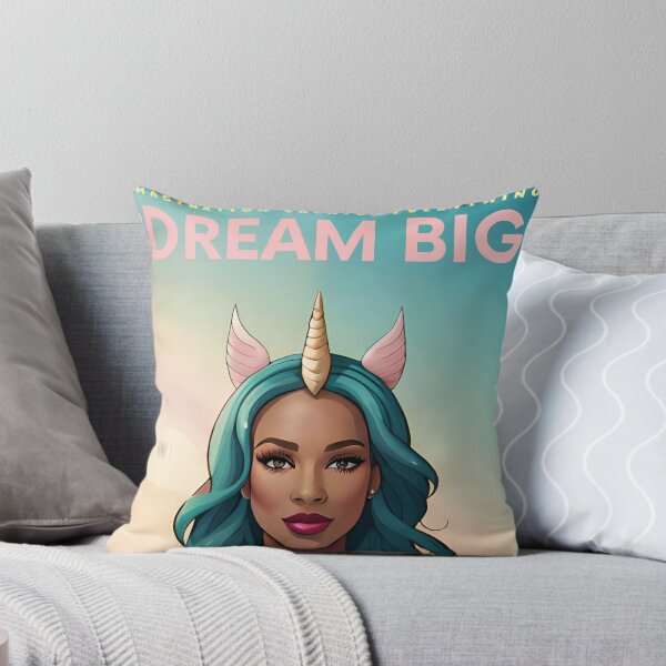 Item preview, Glam Woman Dream Big Unicorn Imagination Creates Everything designed and sold by Melan Designs.