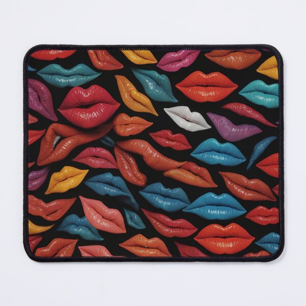 Item preview, Multicolor Lipstick Collections woman lips fashion in black background designed and sold by Carlos Gudino.