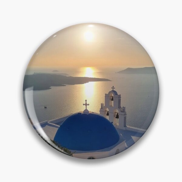 Item preview, Santorini church at sunset designed and sold by MarkGoughImages.