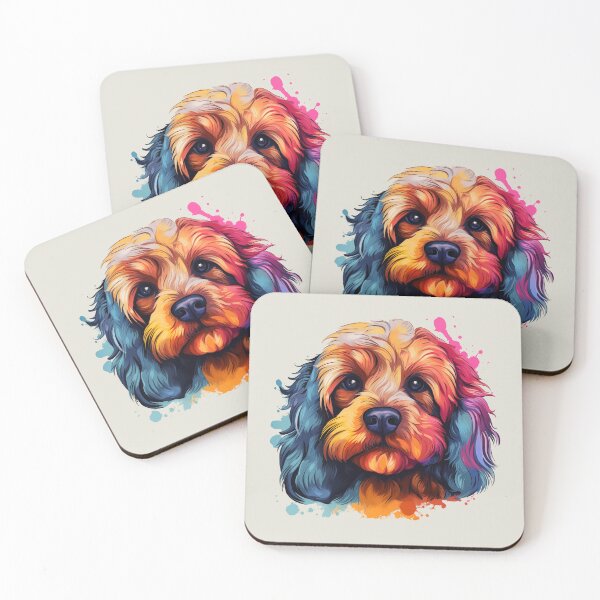 Item preview, Cavapoo Cavoodle Colorful Watercolor designed and sold by wotsthis.