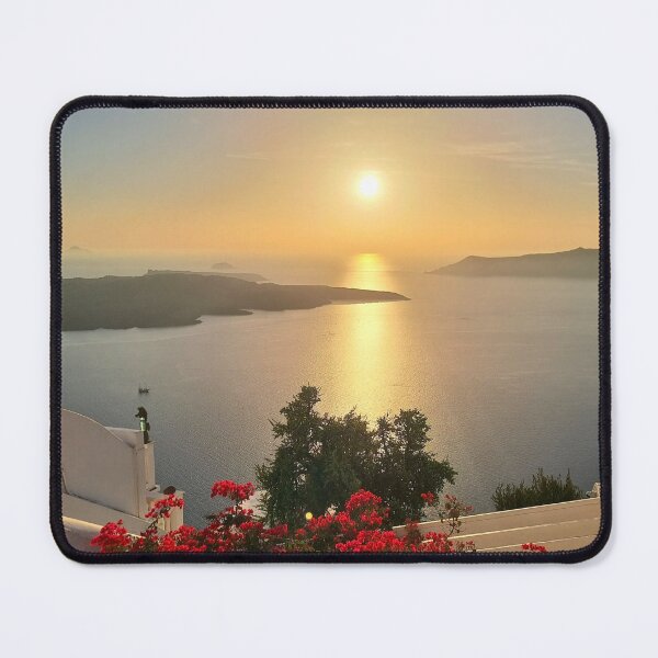 Item preview, Flowers at Sunset in Santorini  designed and sold by MarkGoughImages.