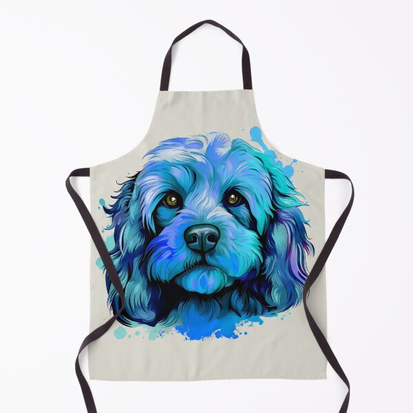 Item preview, Cavapoo Cavoodle Blue Tones Watercolor designed and sold by wotsthis.