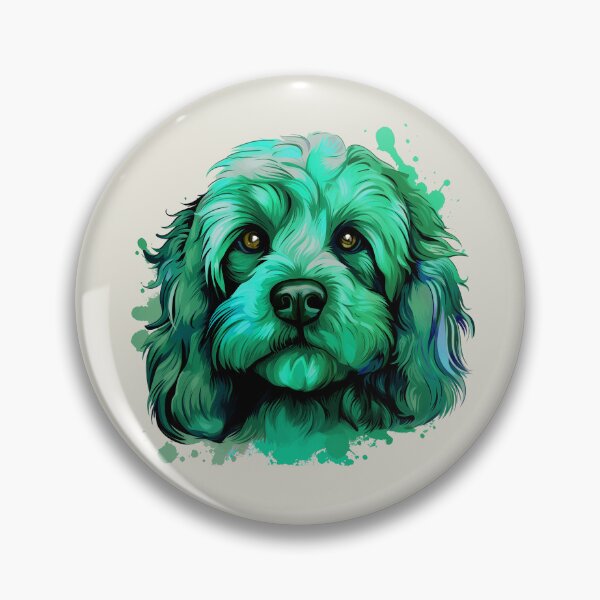 Item preview, Cavapoo Cavoodle Green Tones Watercolor designed and sold by wotsthis.
