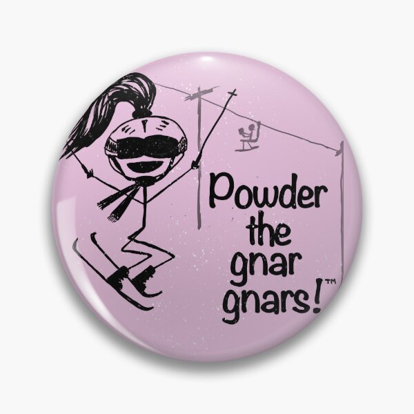 Item preview, Powder the gnar gnars!™Black Ink PONYTAIL!! designed and sold by Suzanne Kramer.