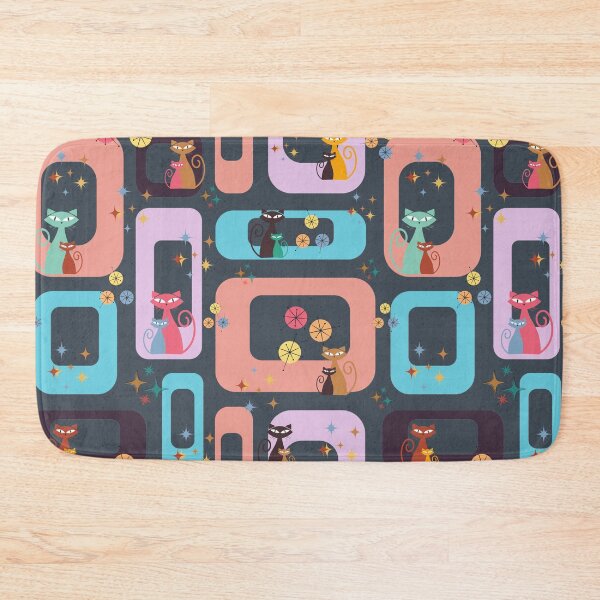 Item preview,  Mid-century cats pattern 1 designed and sold by Nupitz.