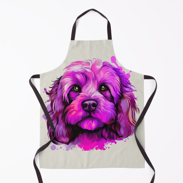 Item preview, Cavapoo Cavoodle Purple Pink Tones Watercolor designed and sold by wotsthis.