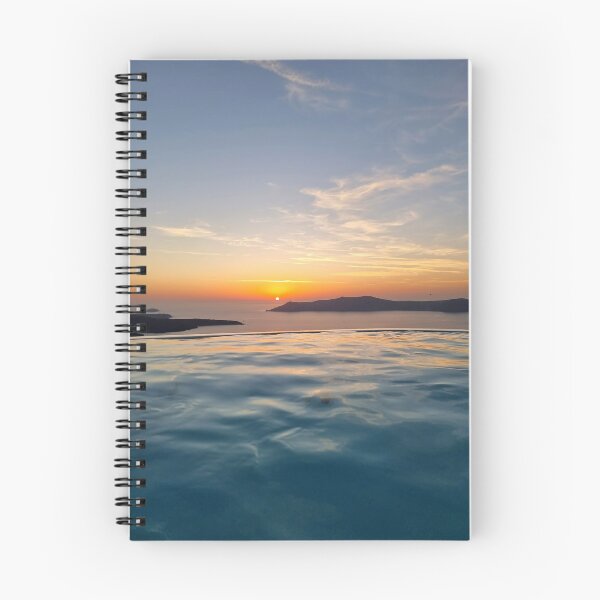 Item preview, Sunset from the pool in Santorini  designed and sold by MarkGoughImages.