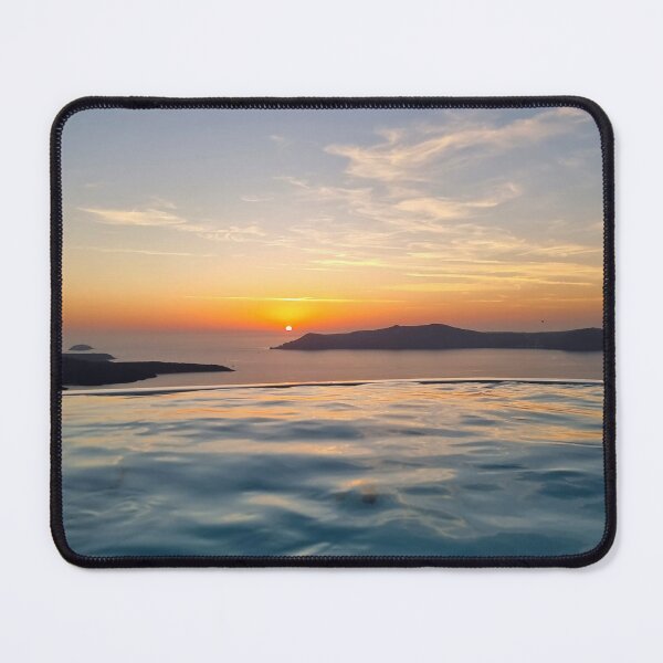 Item preview, Sunset from the pool in Santorini designed and sold by MarkGoughImages.
