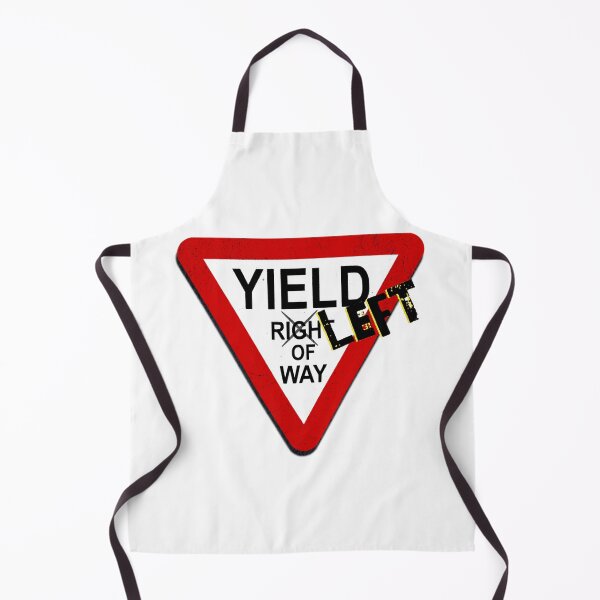 Item preview, YIELD LEFT OF WAY retro design designed and sold by lefthandedelite.