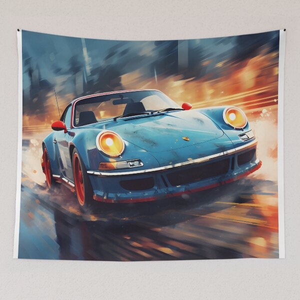 Item preview, 1965 porsche 911 carrera 2 art designed and sold by inkArtistryfine.