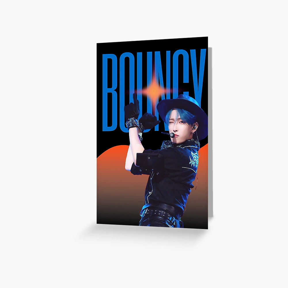 ATEEZ Kpop Hongjoong Bouncy Poster Design