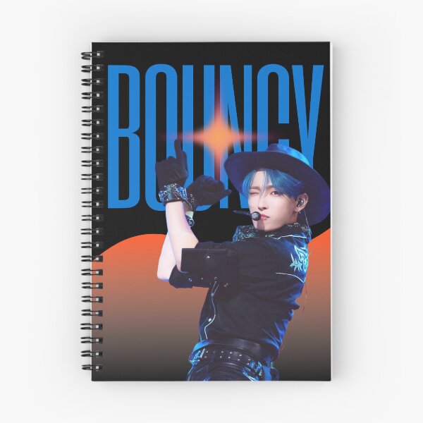 Item preview, ATEEZ Kpop Hongjoong Bouncy Poster Design designed and sold by lauwithluv.