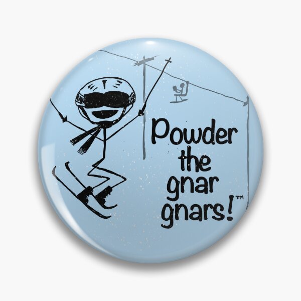 Item preview, Powder the gnar gnars!™ Black Ink designed and sold by Suzanne Kramer.