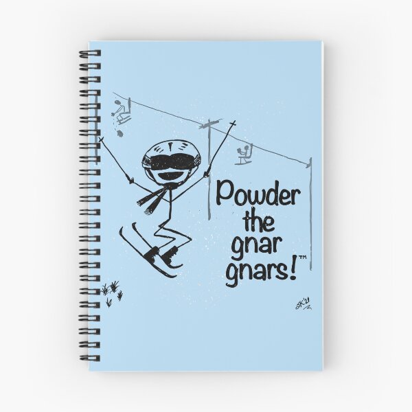Item preview, Powder the gnar gnars!™ Black Ink designed and sold by Suzanne Kramer.