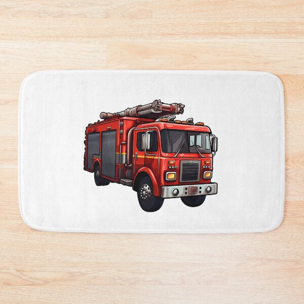 Item preview, Ready for Action - Vibrant Fire Truck Illustration designed and sold by NovaGenArt.