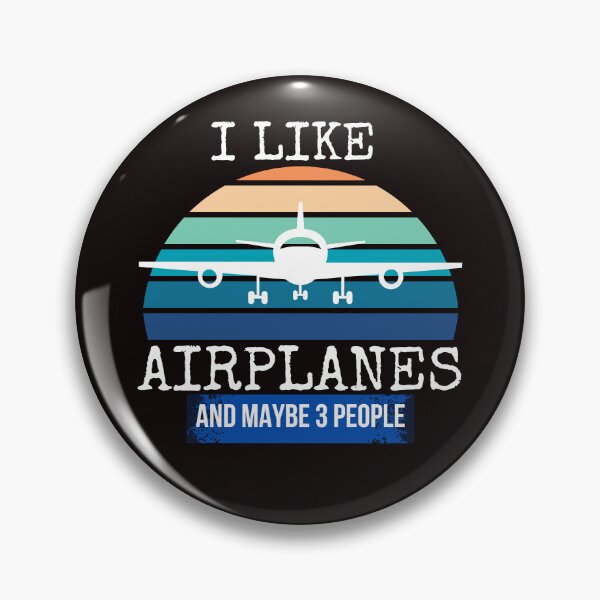 Item preview, Funny Pilot I Like Airplanes And Maybe 3 People Aviation designed and sold by MagicSD Designs.